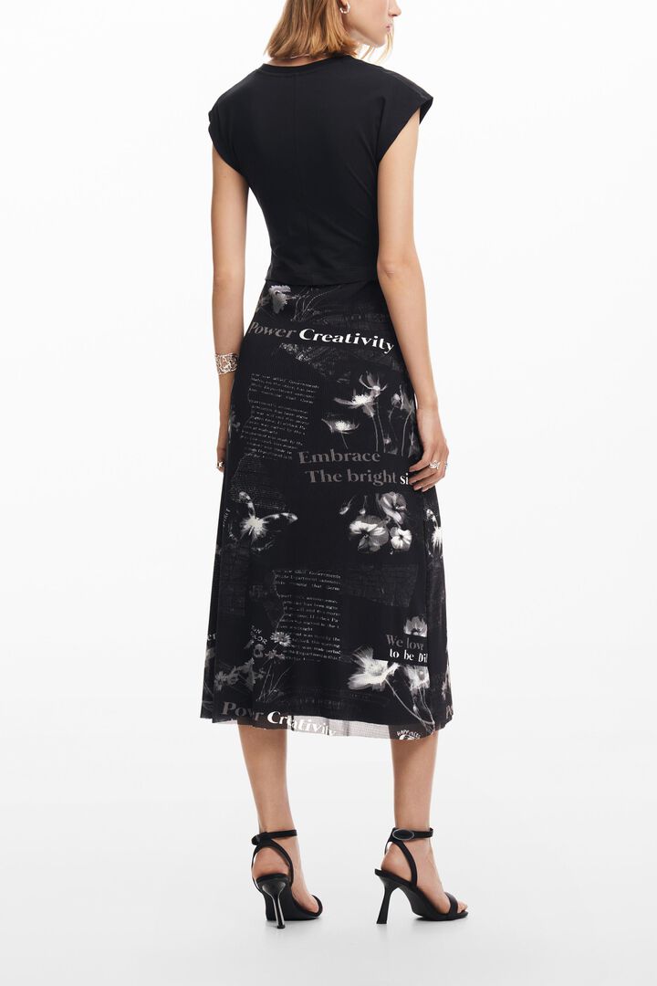 Midi dress with text | Desigual