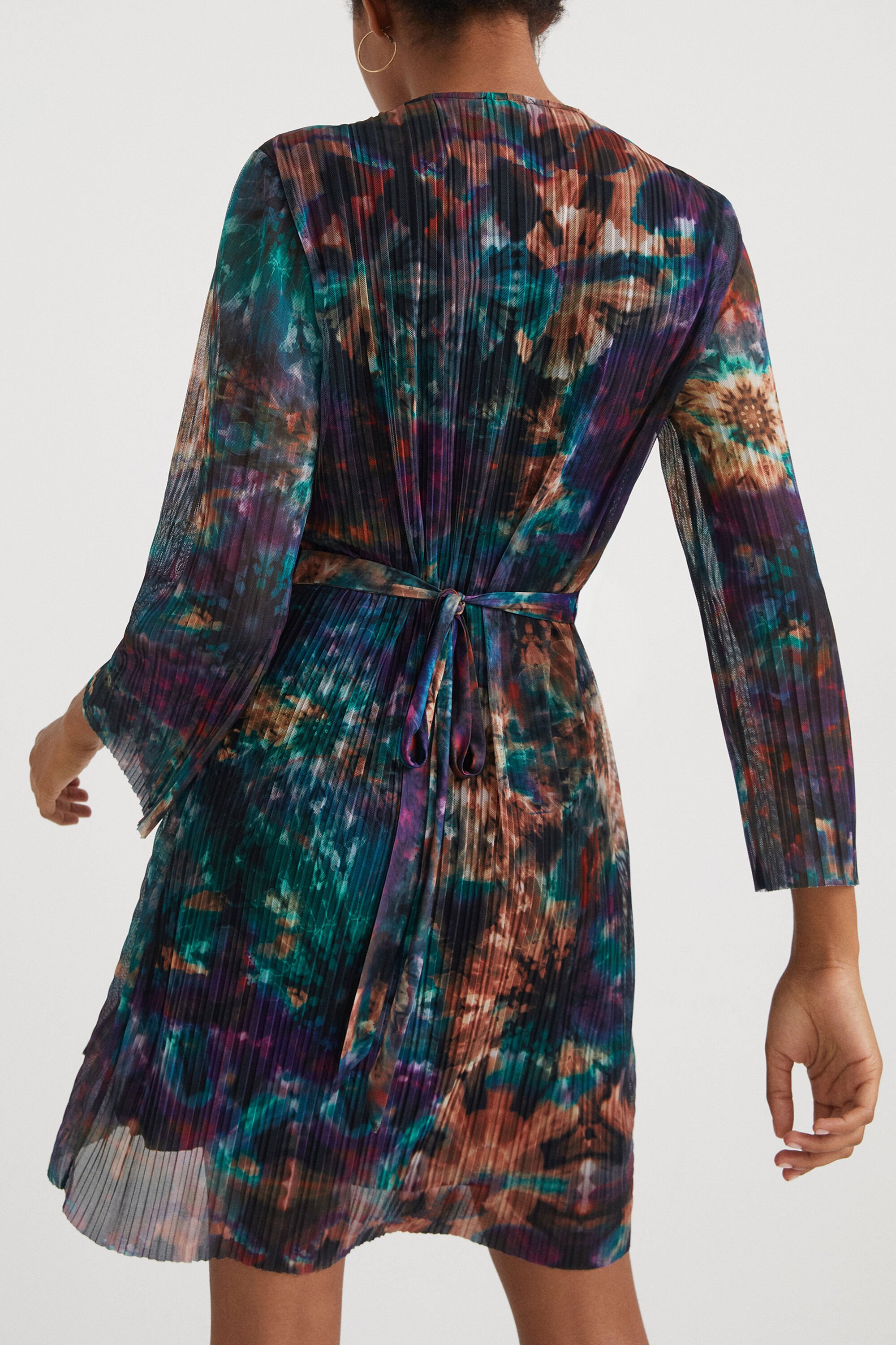 Warehouse rainbow foil shop dress
