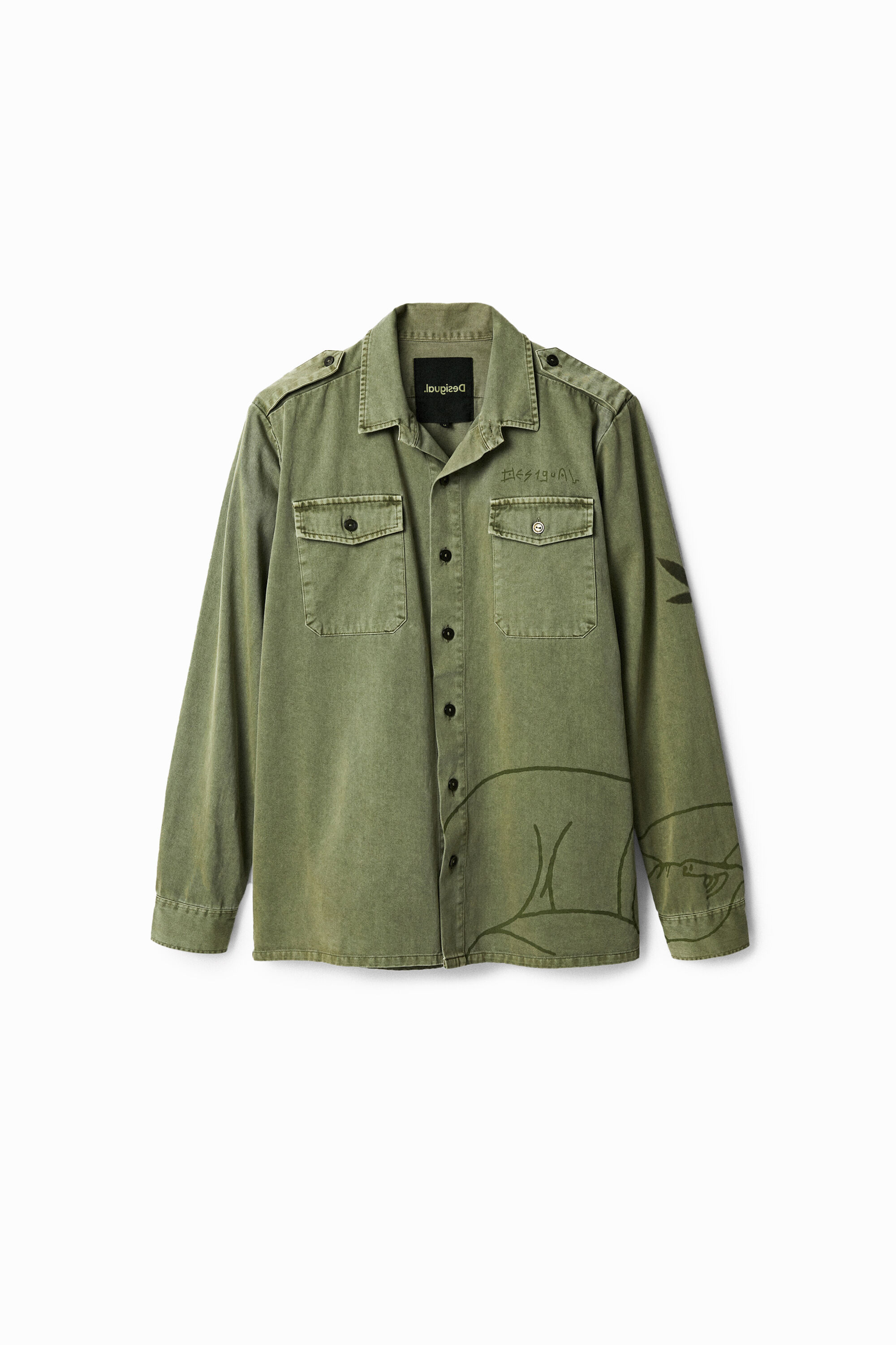 Sobre camisa militar mujer online