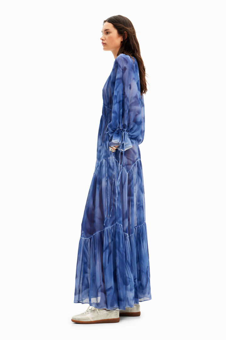 Vestido largo lazadas | Desigual