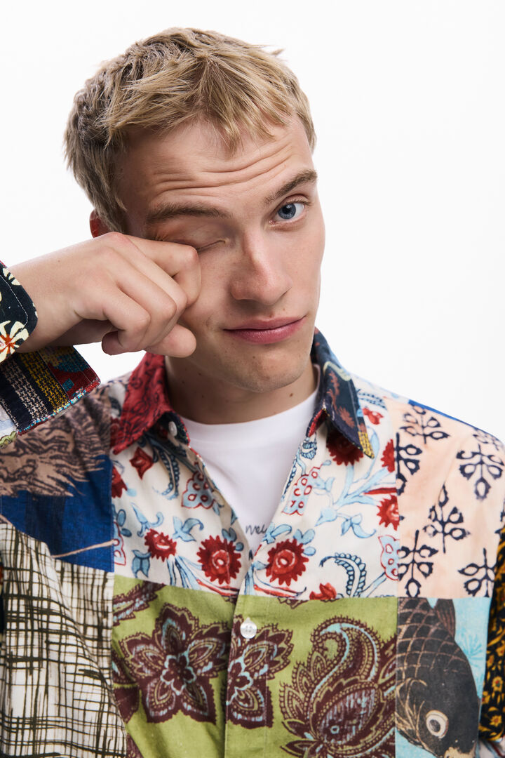 Chemise effet patch carpe | Desigual