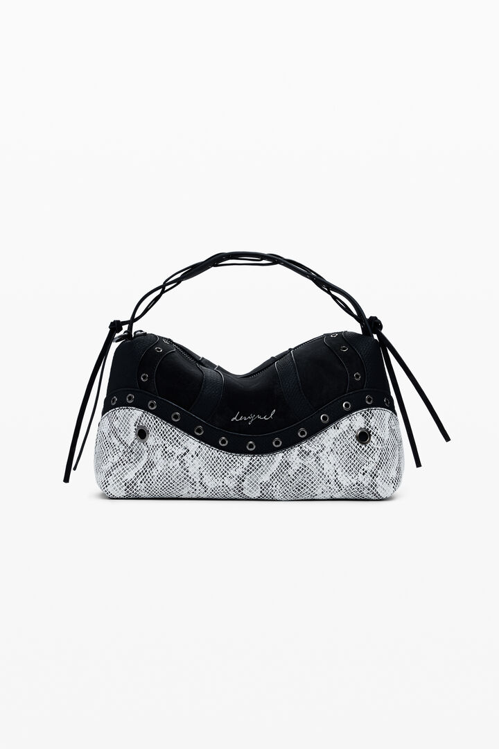 Sac moyen à clous motif serpent