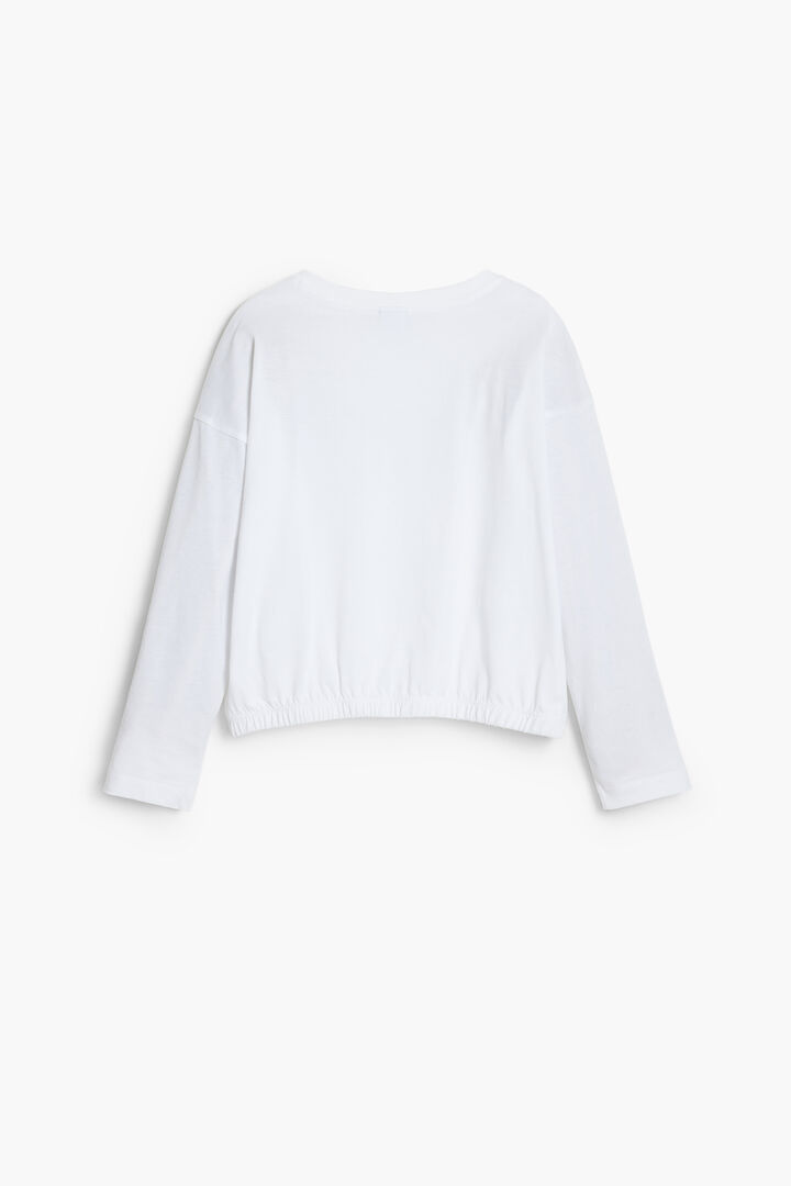 Camiseta lisa logo strass | Desigual