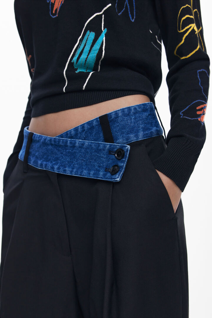Kombinierte Tailor-Hose | Desigual