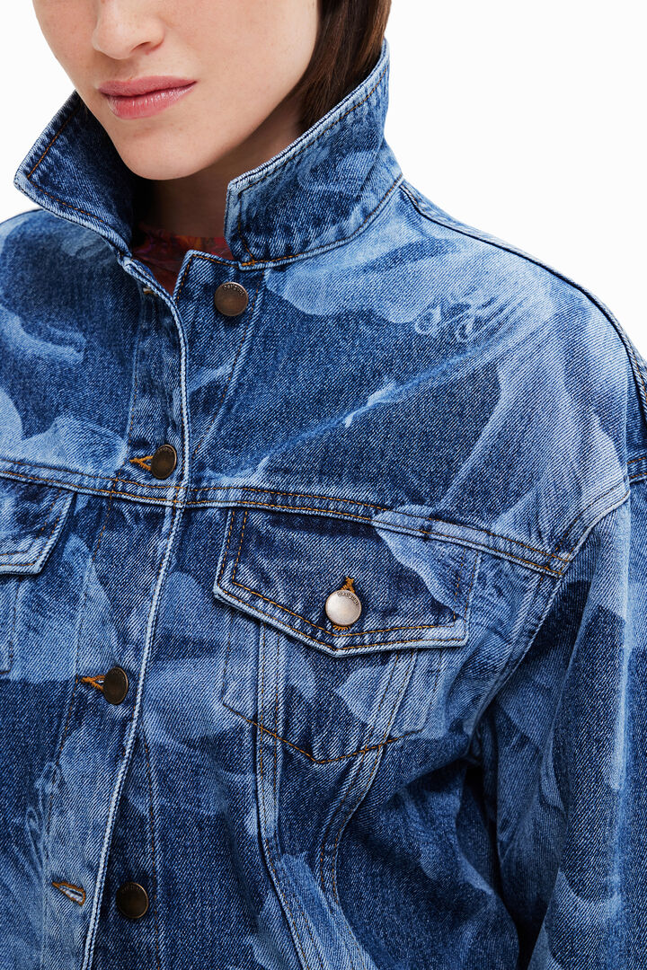 Giacca denim fiori | Desigual