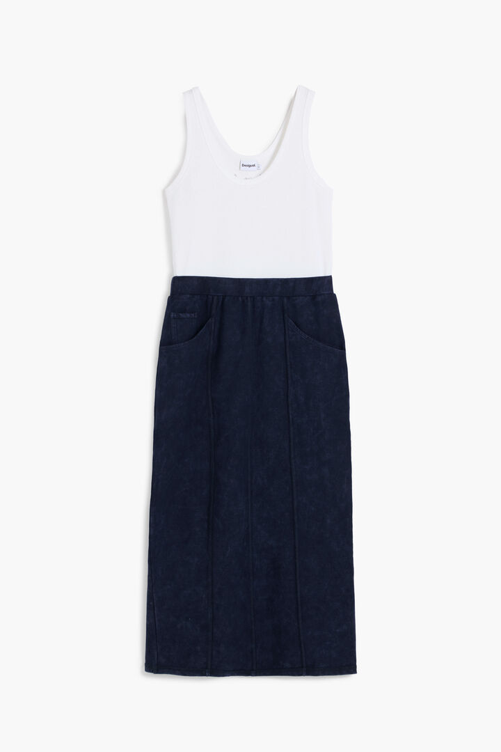 Combined midi dress | Desigual