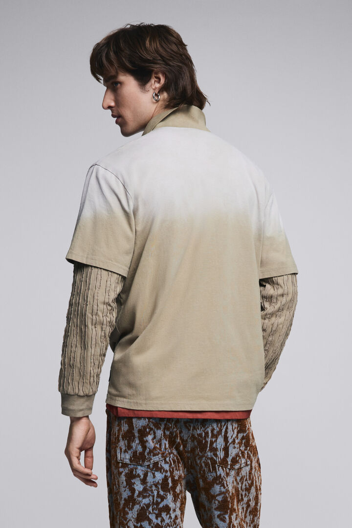 Double long-sleeve polo shirt | Desigual