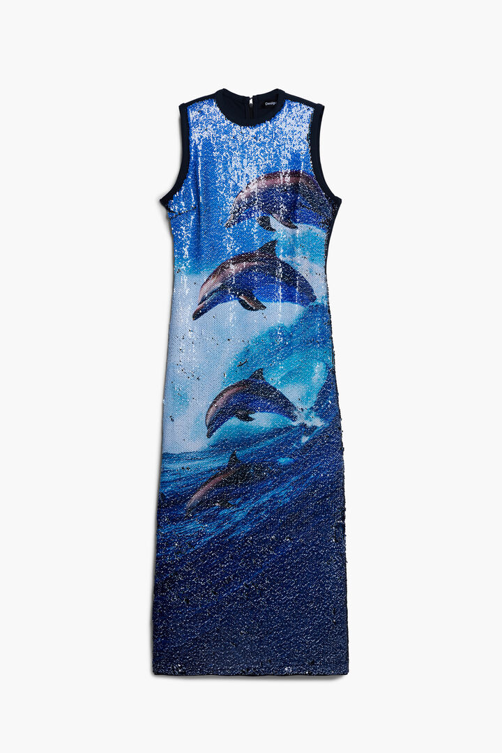 Vestido lentejuelas reversible Botter | Desigual