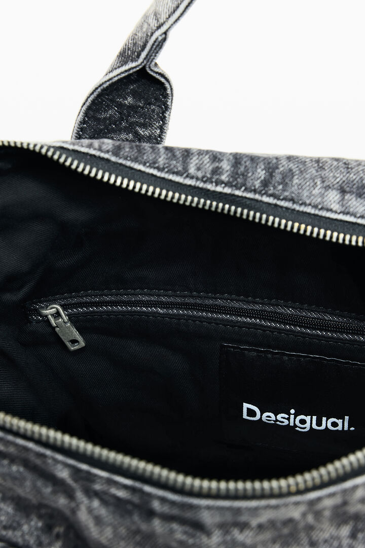 rucsac multipoziție de mărime medie din denim
