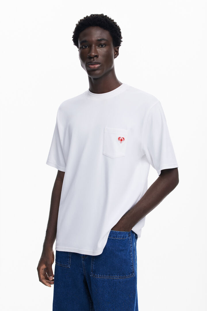 T-shirt avec logo et poche