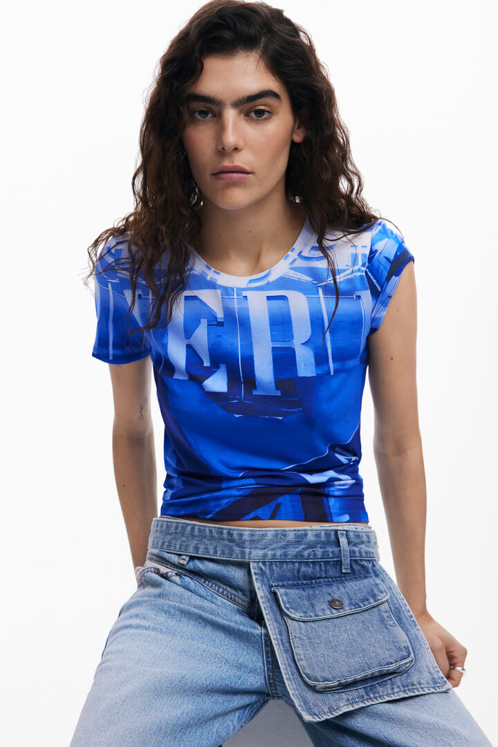 Signal print T-shirt | Desigual