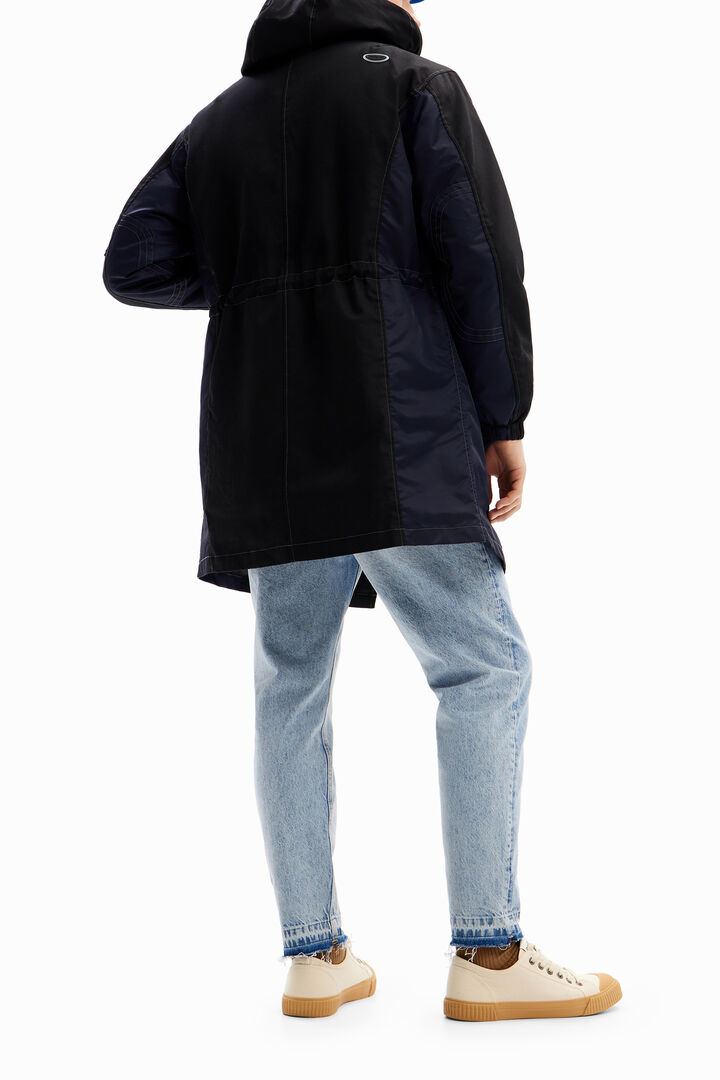Patchwork hooded parka | Desigual