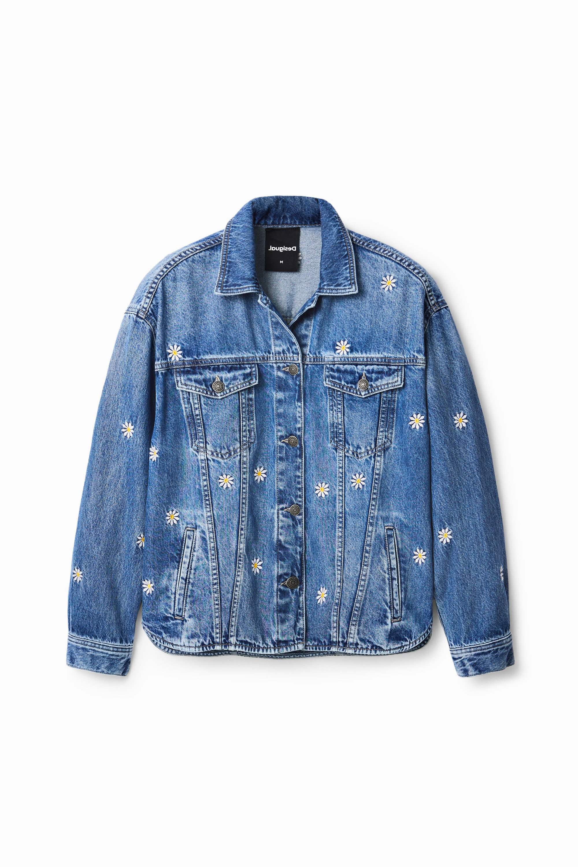 Jeansjacke Margeriten