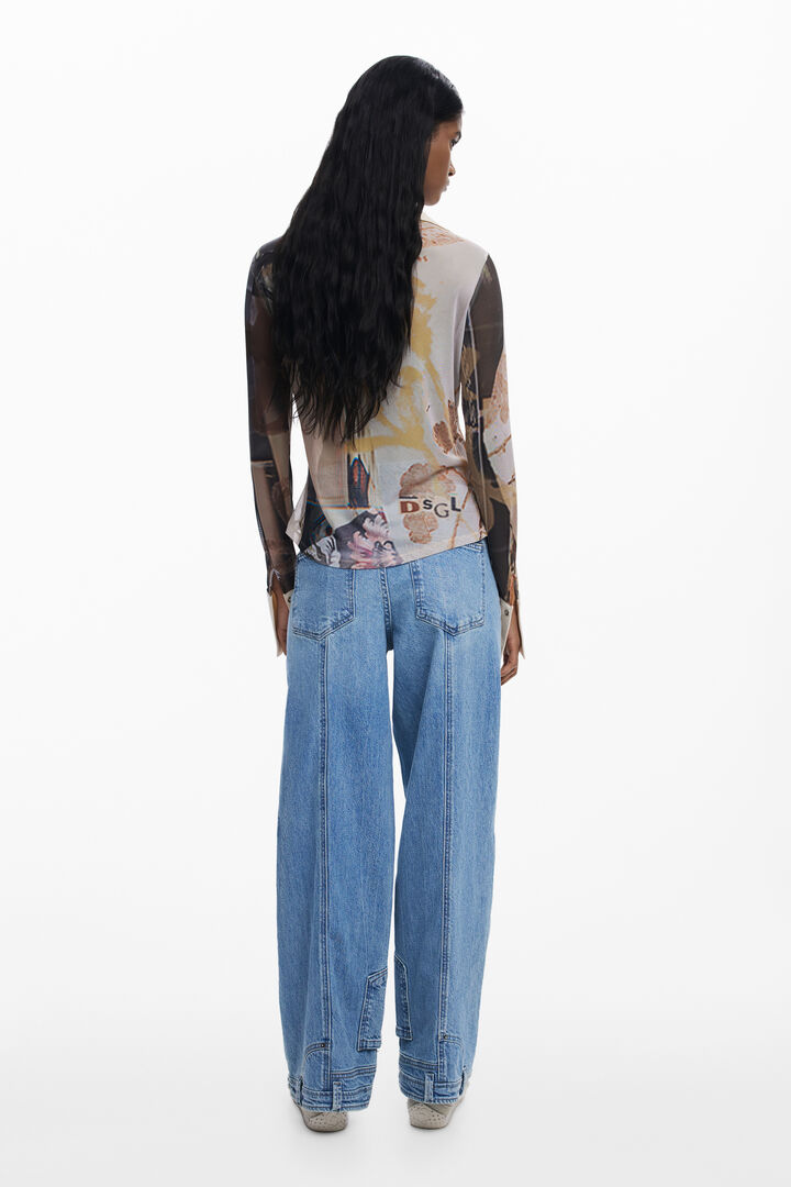 Chiffon cuff T-shirt | Desigual