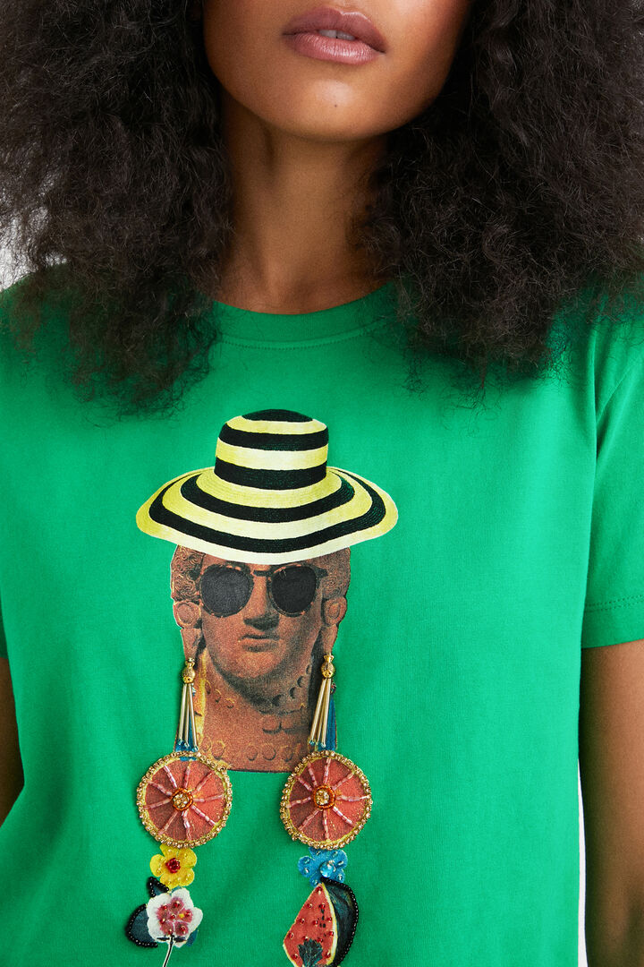 Arty cropped T-shirt | Desigual