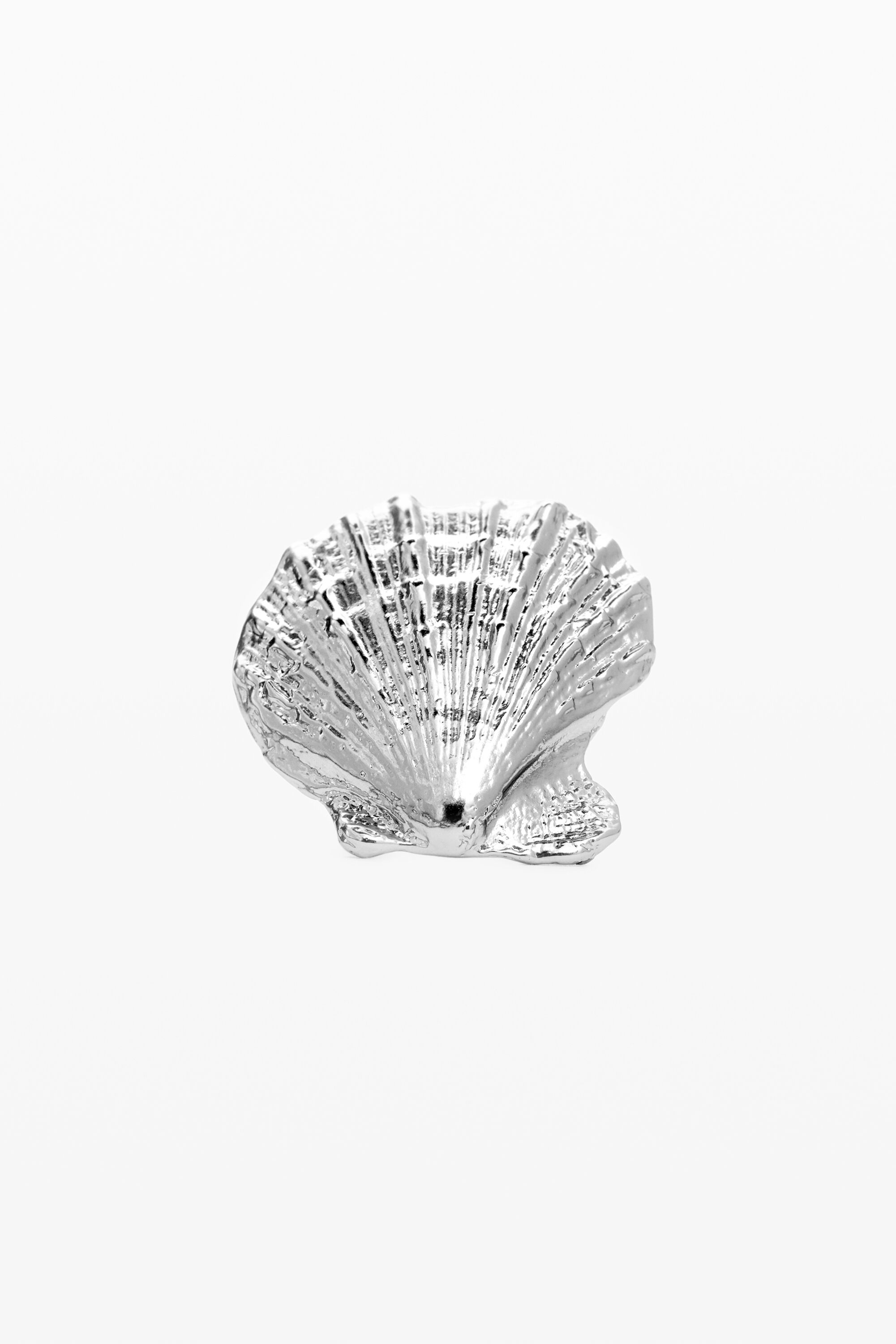 Muschelring versilbert Zalio