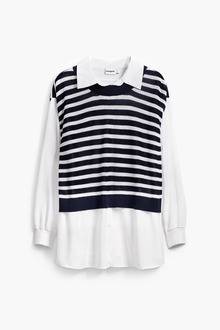 Camisa efecto chaleco | Desigual