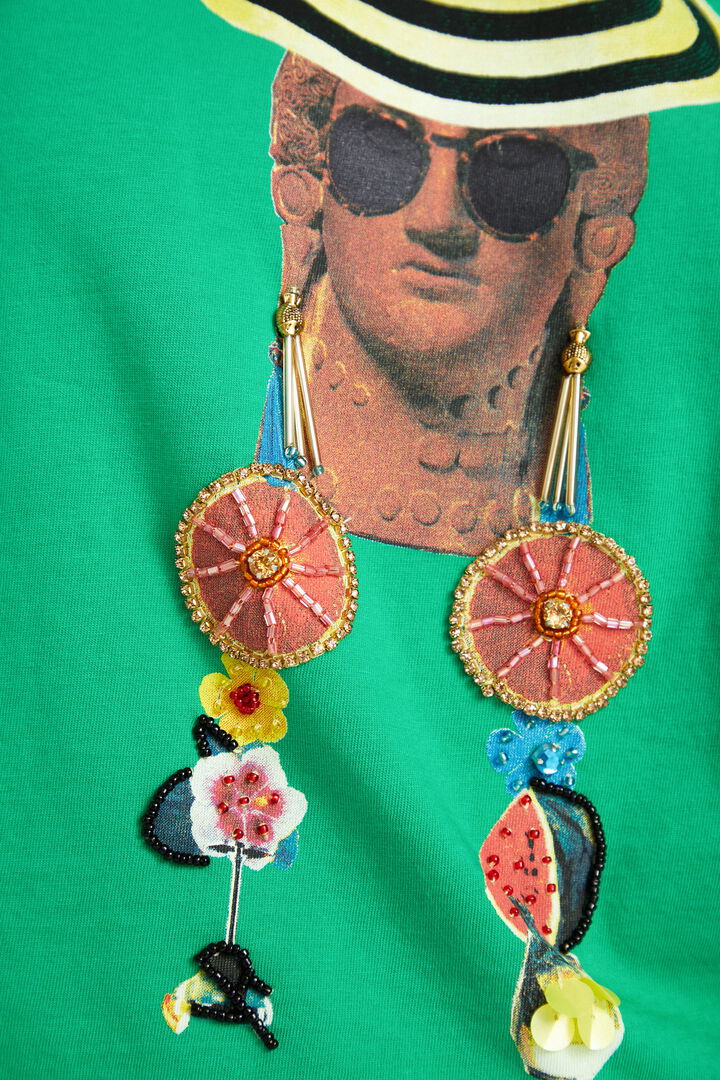 Arty cropped T-shirt | Desigual