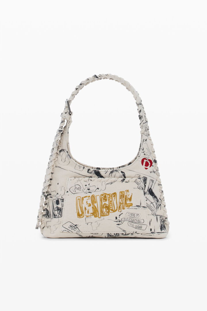 Medium bag with lettering