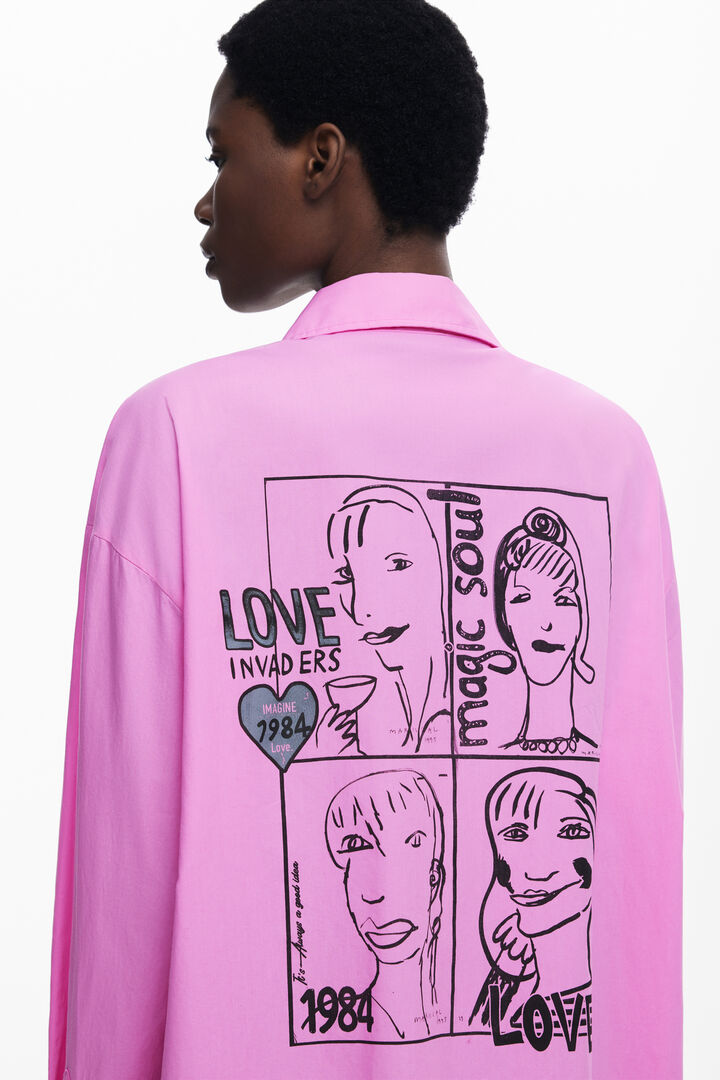 Camisa oversize viñetas | Desigual
