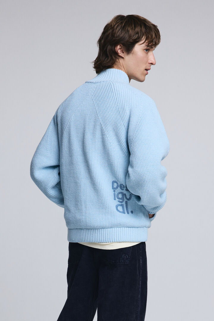 Πλεκτό πουλόβερ με διπλό φερμουάρ | Desigual