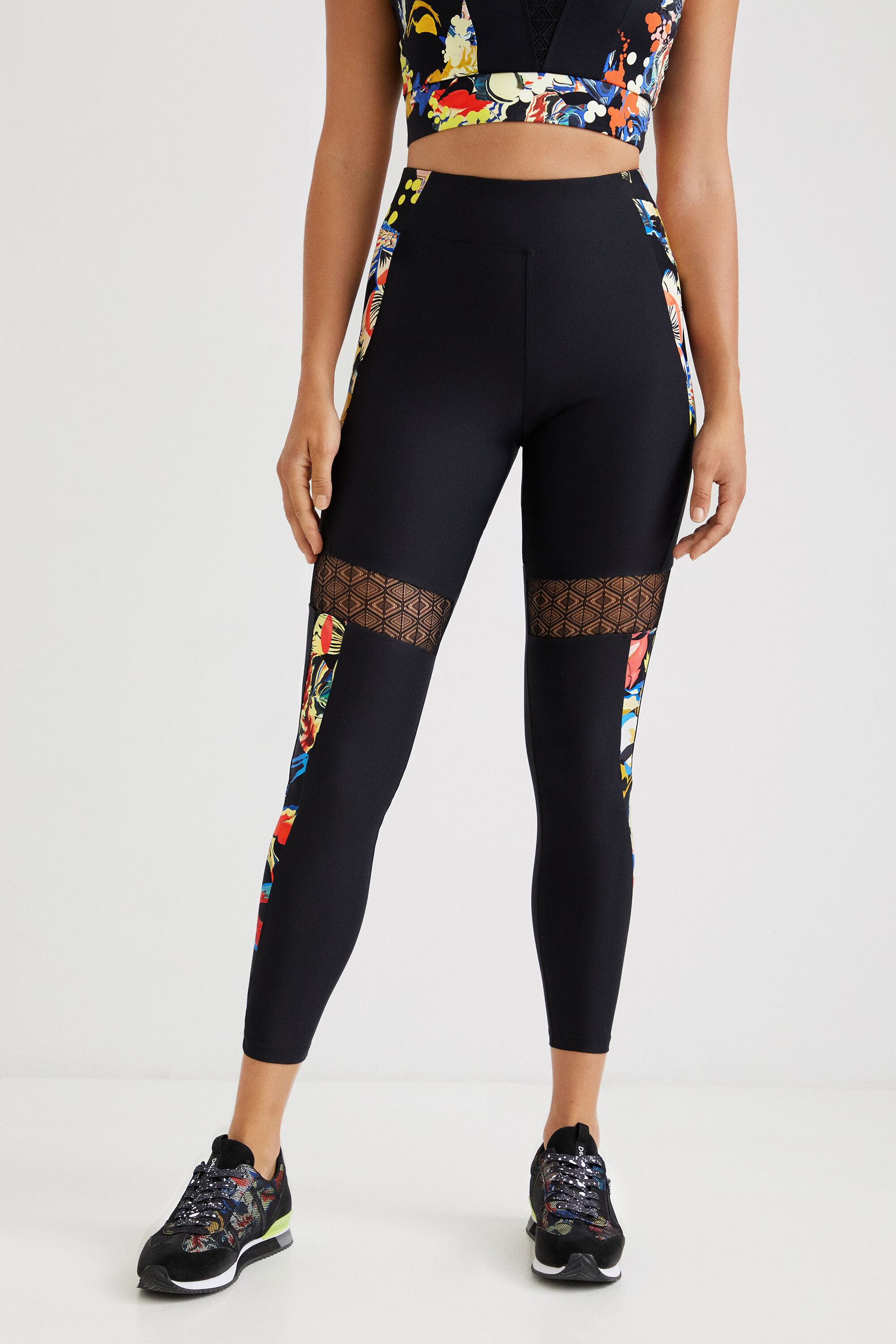 Slim leggings flowers