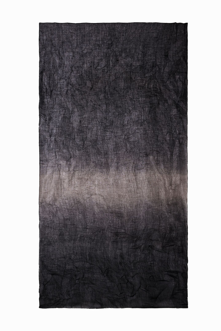 Foulard rectangulaire plissé dégradé | Desigual