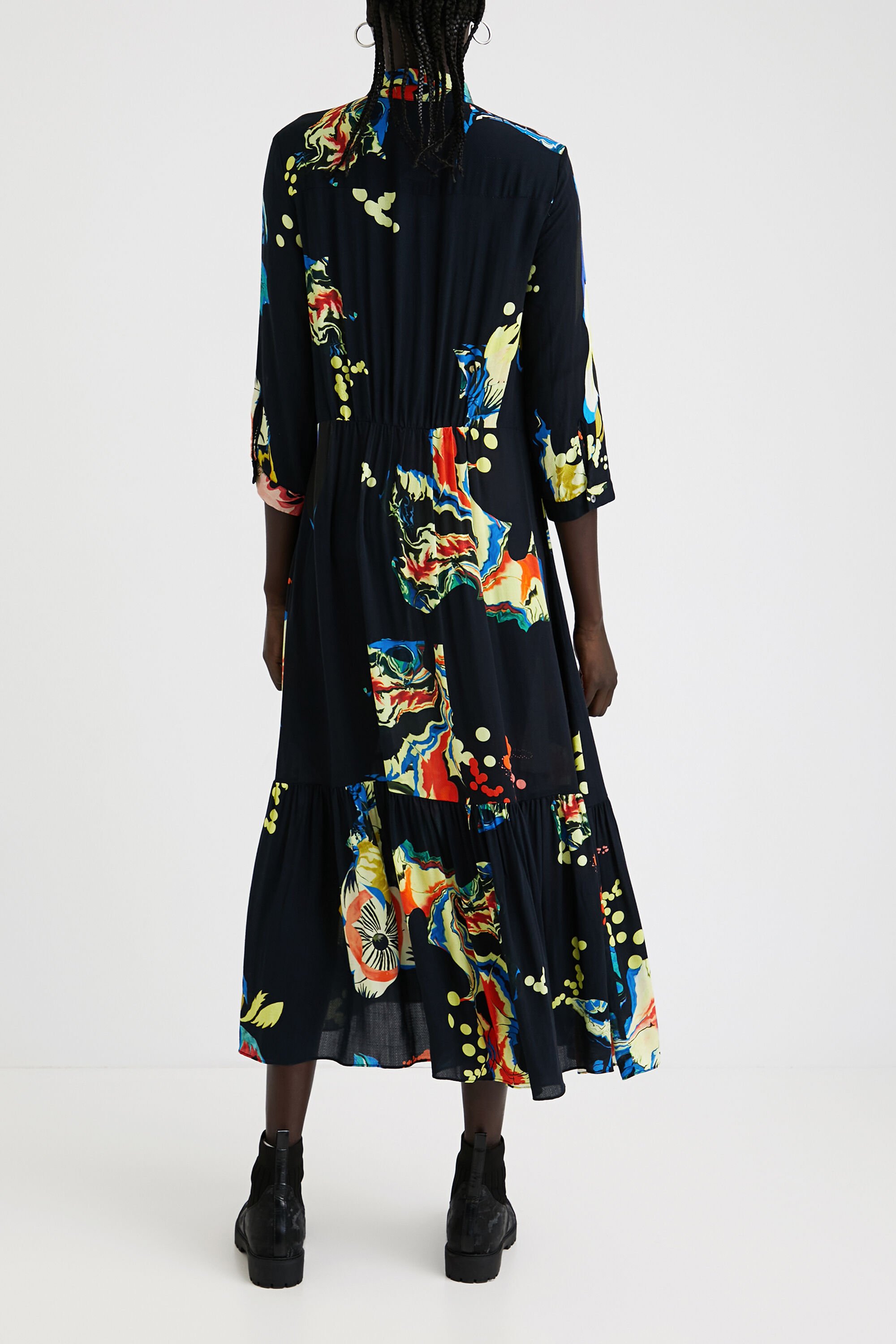 Vestito lungo chemisier stampa Desigual