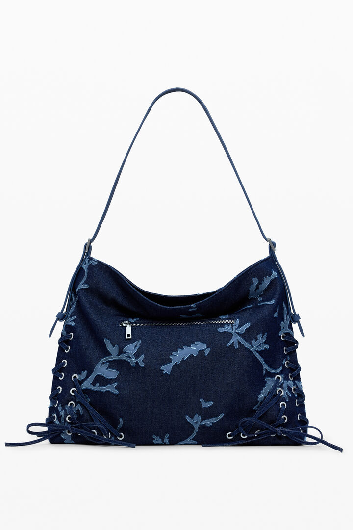 Medium devoré denim bag | Desigual
