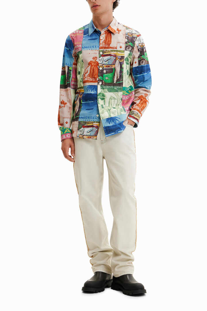 Camisa patch sellos | Desigual
