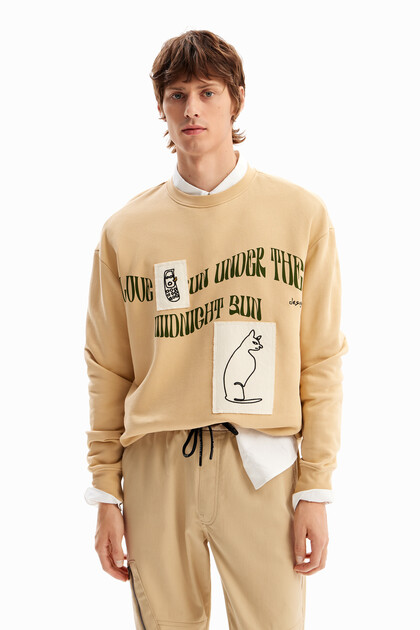 Sweater Message Flicken