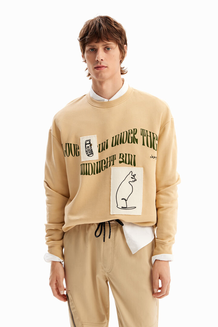Pullover & Sweatshirts Homme | Sweat-shirt oversize à capuche Multi |  Desigual