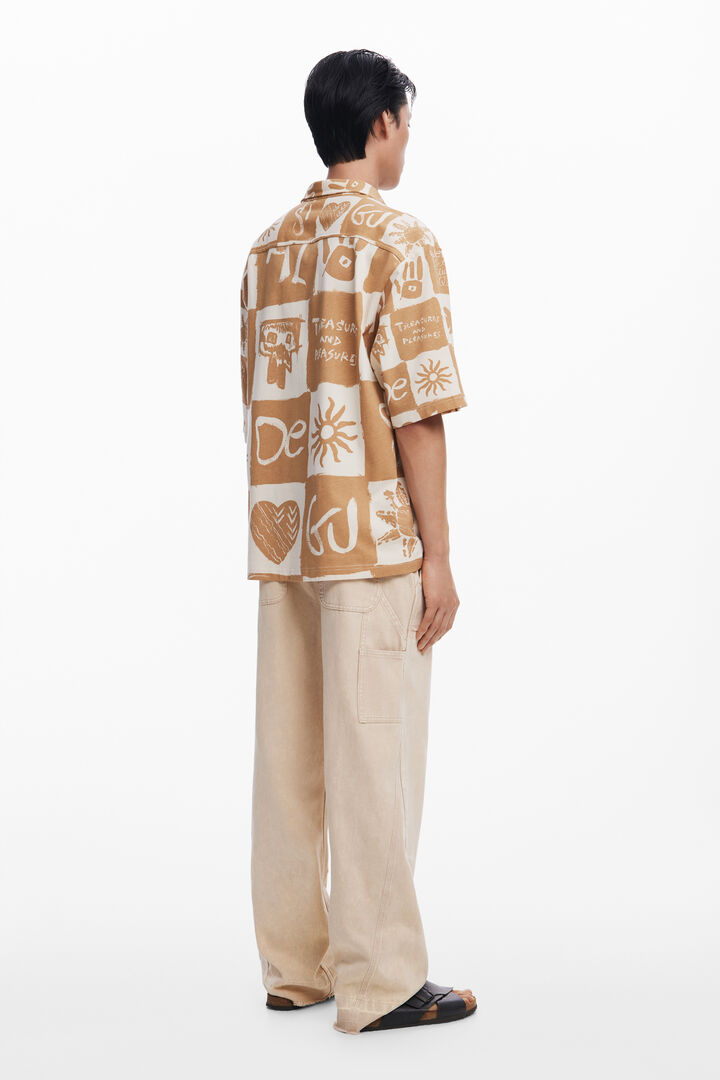 Short-sleeve checkered shirt | Desigual
