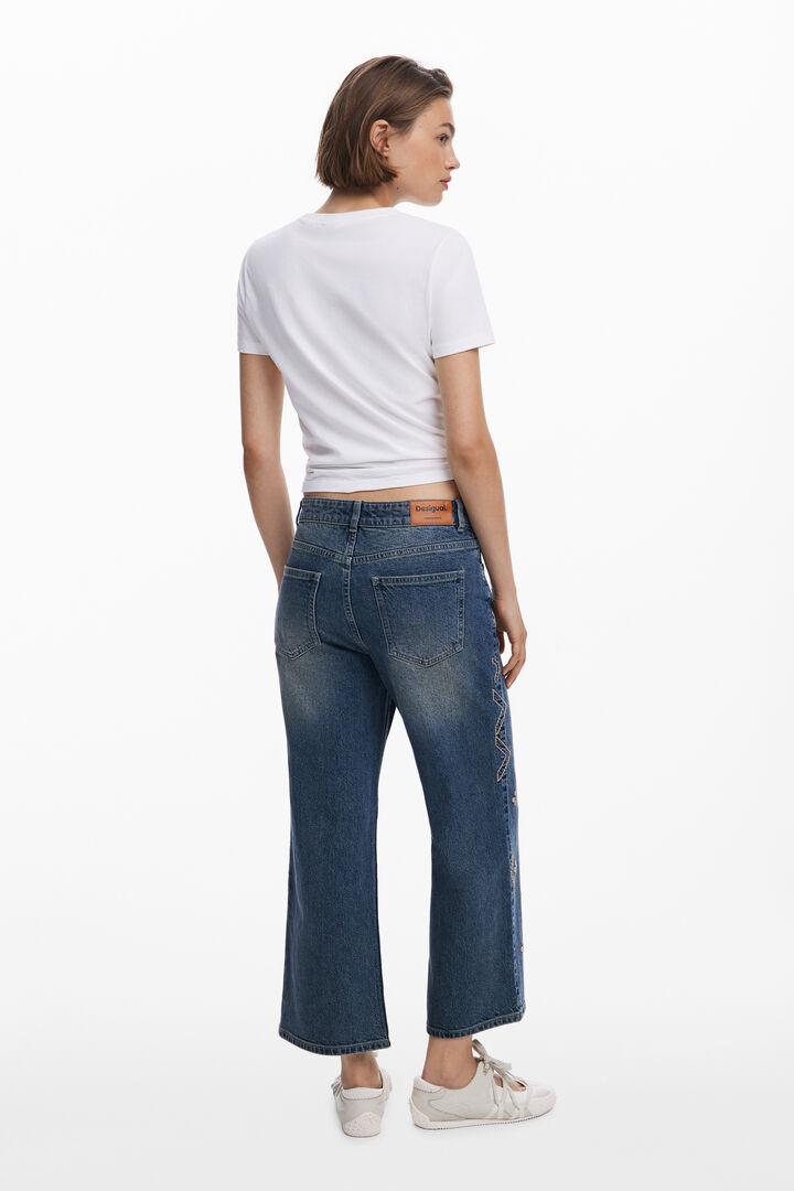 Vaquero culotte espejos | Desigual