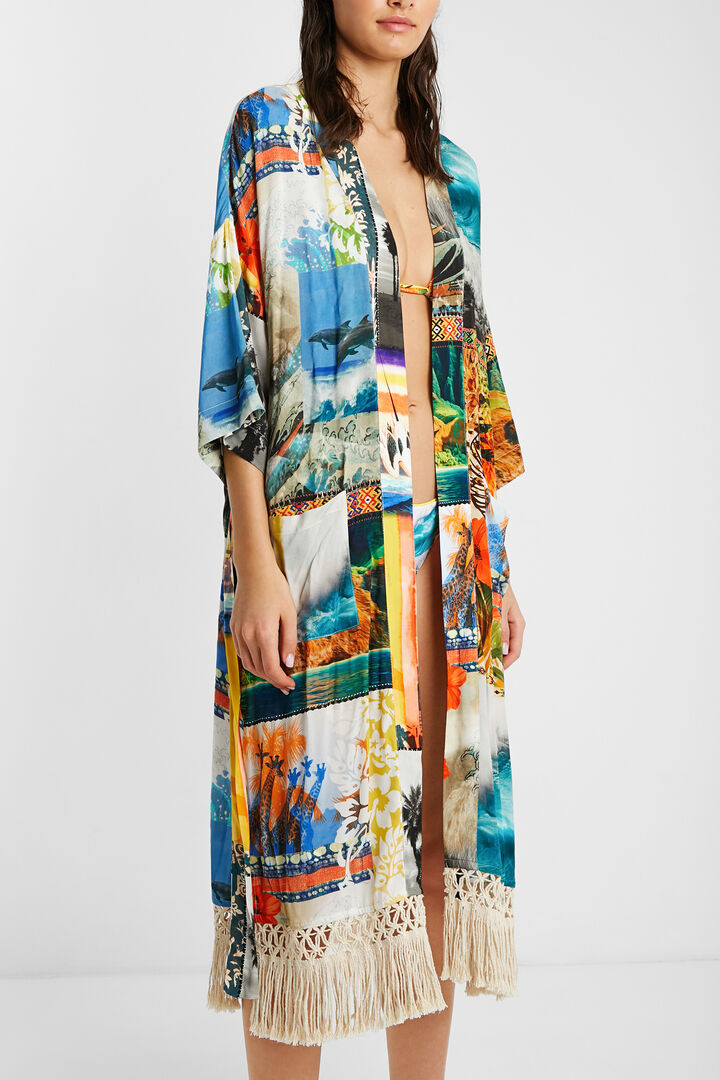 Hawaiian eco kimono | Desigual