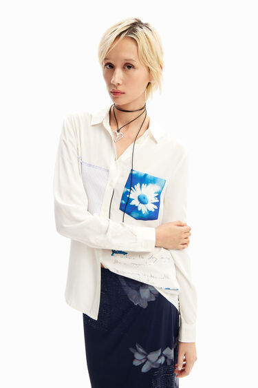 Patchwork pocket daisy shirt | Desigual