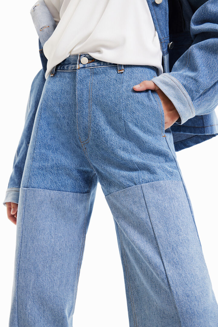 Maitrepierre Wide-leg upcycled jeans | Desigual