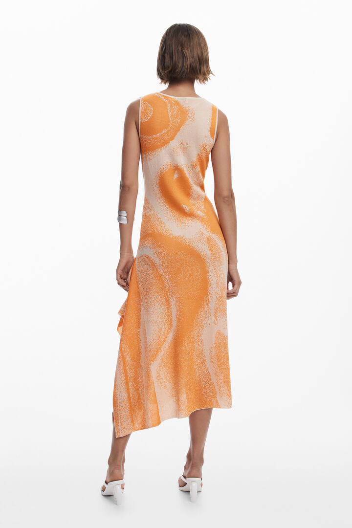Jacquard cut-out dress | Desigual