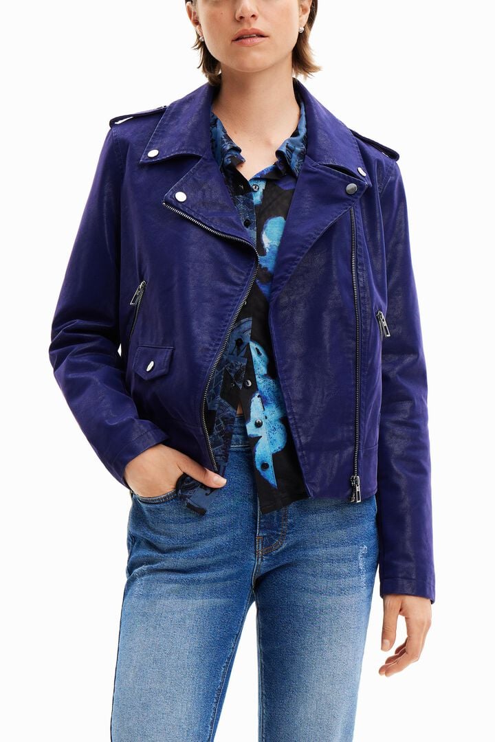 Chaqueta biker textura | Desigual