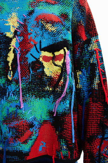 Jersey oversize jacquard María Escoté | Desigual