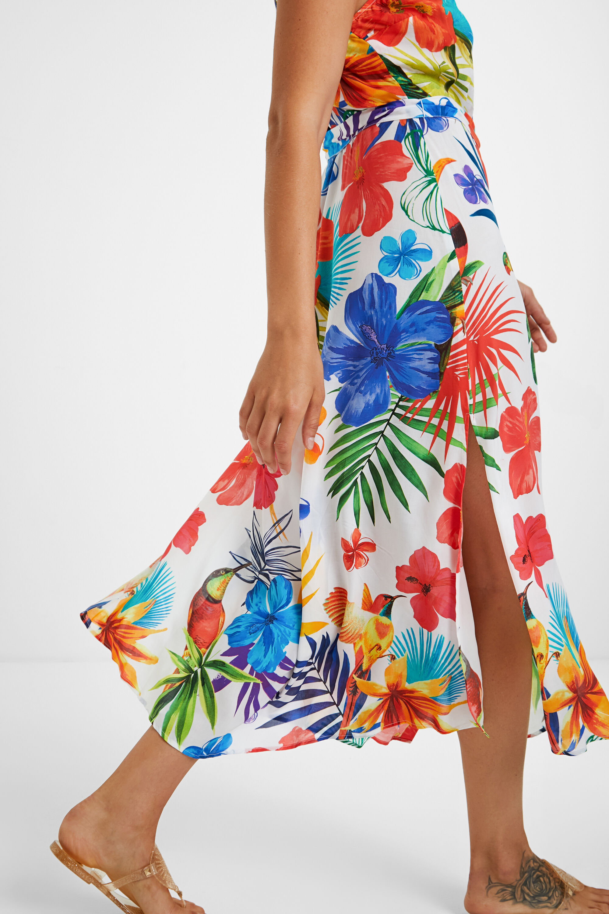 Vestido playero desigual clearance