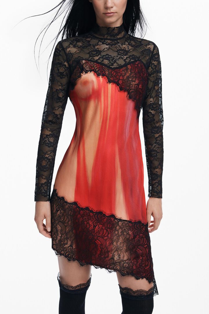 Vestido combinado María Escoté | Desigual