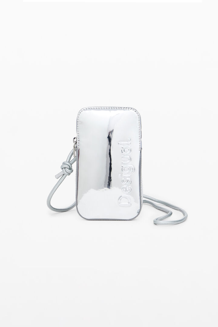 Phone holder-wallet with leather effect | Desigual