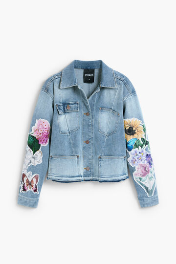 Embroidered denim jacket | Desigual