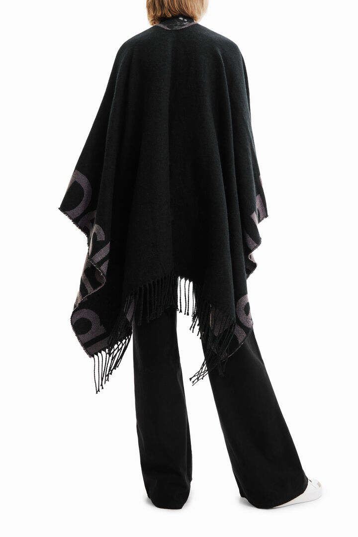 Reversible poncho | Desigual