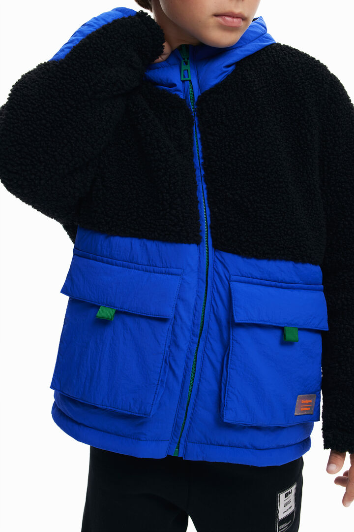 Combined padded coat | Desigual