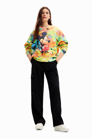 Sweatshirt oversize Mickey Mouse de mulher I
