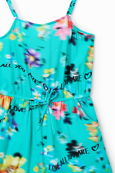 Short strappy playsuit | Desigual