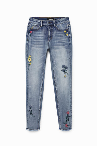 Jean skinny floral