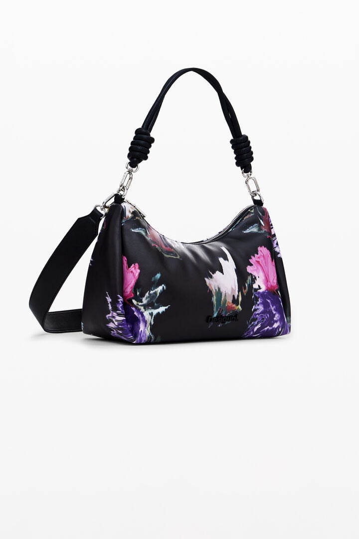 Bolso de mano acolchado flores | Desigual